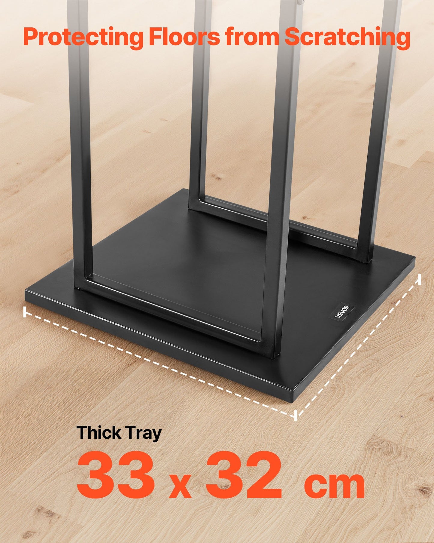 Indoor Firewood Rack, 33 × 32 × 112 cm Log Stacker Holder, Holds up to 45kg, Tall Wood Storage Stand, Powder-Coated Steel Firewood Holder, Heavy Duty Wood Pile Rack for Fireplace