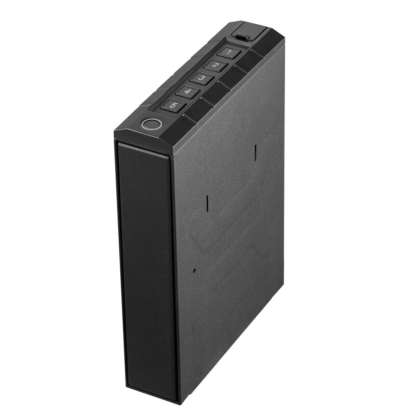 Gun Safe, Slider Handgun Gun Safe with Fingerprint/Password/Key, 3-Way Quick Access Firearm Case Box with Lighting for 1 Pistol & Magazine, Mounted Pistol Gun Box for Nightstand Bedside Desk Car