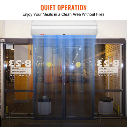 0.9m Commercial Indoor Air Curtain Super Power 2 Speeds 1528m³/h, UL Certified Wall Mounted Air Curtains for Doors, Indoor Over Door Fan with Heavy Duty Limit Switch, Easy-Install Unheated