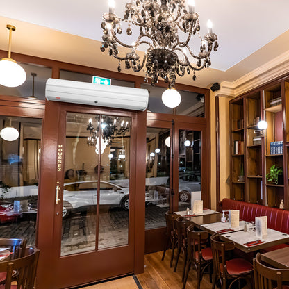 1.2m Commercial Indoor Air Curtain Super Power 2 Speeds 2038m³/h, UL Certified Wall Mounted Air Curtains for Doors, Indoor Over Door Fan with Heavy Duty Limit Switch, Easy-Install Unheated