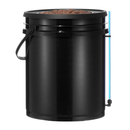 DWC Hydroponics Grow System, Hydroponic Growing System with Top Drip Kit, Deep Water Culture 5-Gallon 4 Buckets, with Air Pump, Air Stones and Water Level Device for Leafy Vegetables