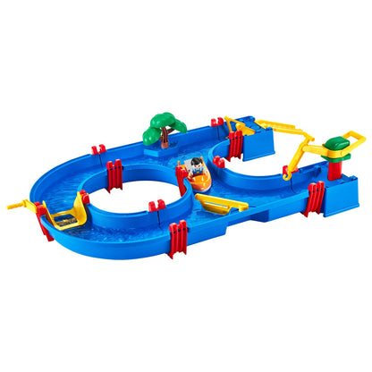 Water Table for Toddlers, Kids Activity Play Waterway, Outdoor Summer Water Park Playset with 39PCS Accessories for Backyard Lawn Beach, Activity Sensory Play Table for 3+ Years Boys Girls