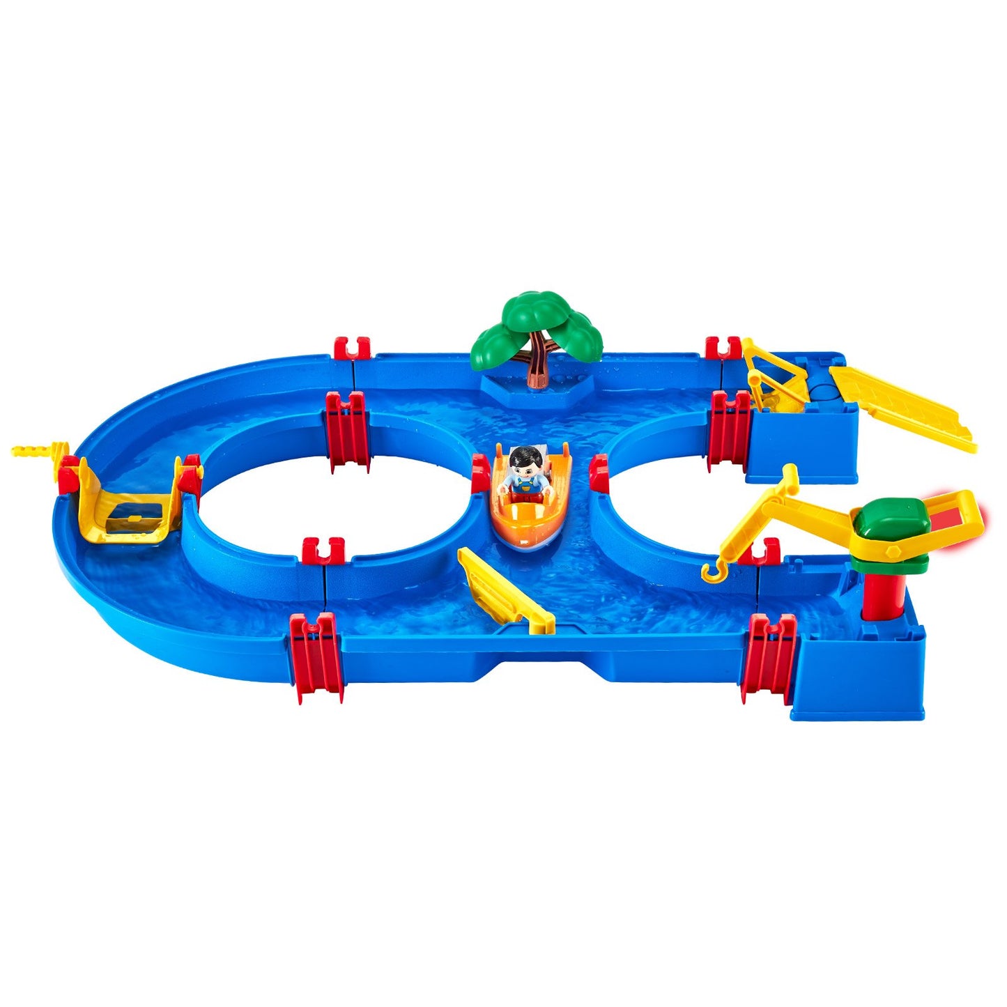 Water Table for Toddlers, Kids Activity Play Waterway, Outdoor Summer Water Park Playset with 39PCS Accessories for Backyard Lawn Beach, Activity Sensory Play Table for 3+ Years Boys Girls