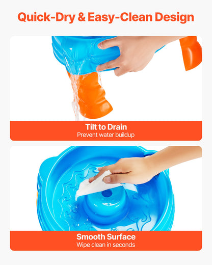Water Table for Toddlers, Kids Activity Sensory Table, Fish 'n Splash Water Playset with 9PCS Toy Accessories, Summer Water Activity Table with Fishing Game Set for 3+ Years Boys Girls