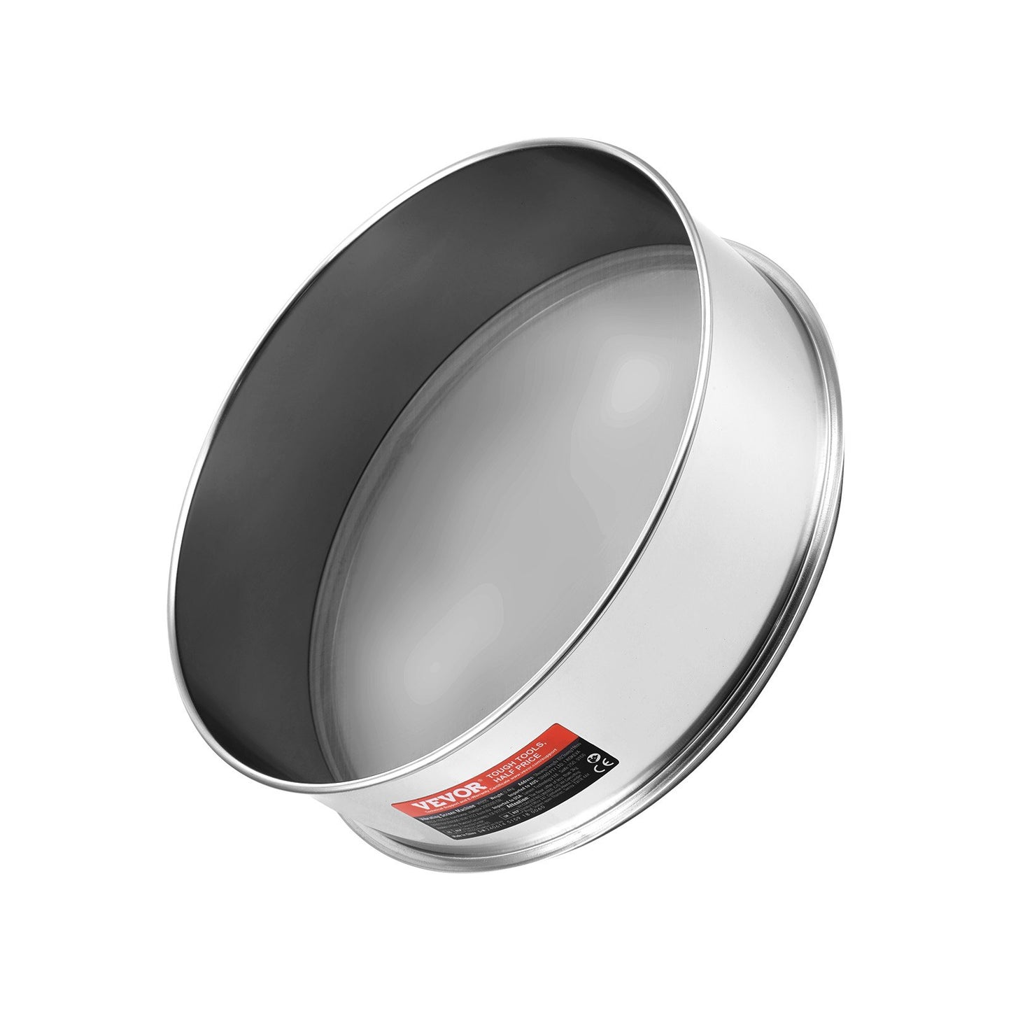 Mjölsikt med finmaskigt nät, mjölsikt med 150 mesh, finmaskigt sikt i 304 rostfritt stål, livsmedelsklassat, 30 cm finmaskiga silar för bakning, 5 nätstorlekar för mungbönor, ris, mjöl och pärlpulver