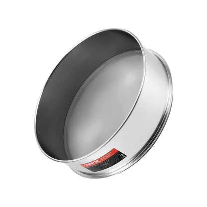 Mjölsikt med finmaskigt nät, mjölsikt med 150 mesh, finmaskigt sikt i 304 rostfritt stål, livsmedelsklassat, 30 cm finmaskiga silar för bakning, 5 nätstorlekar för mungbönor, ris, mjöl och pärlpulver