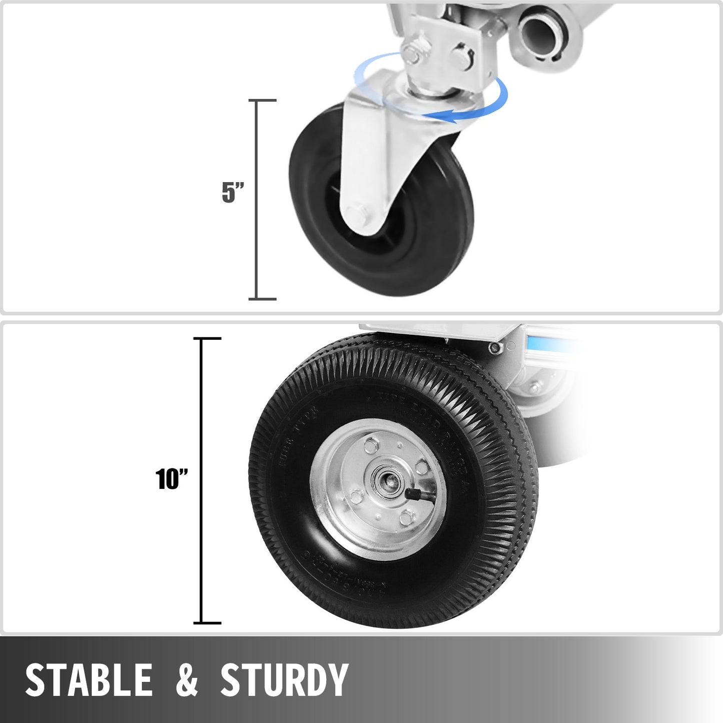 3 In 1 Aluminum Folding Sack Truck Hand Trolley Cart Car Heavy Duty Foldable