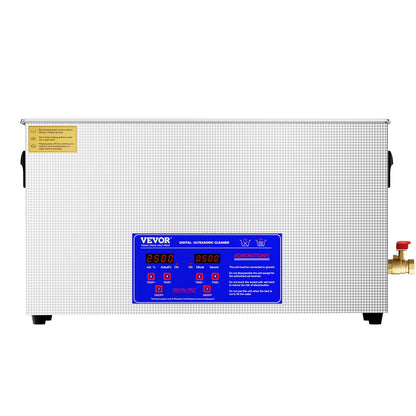 10L ultraljudsvapenrengöring, 300W professionell ultraljudsrengöringsmaskin med timer och värmare, 40kHz digital ultraljudsrengöring med korg för vapendelar, kulor, militära förnödenheter