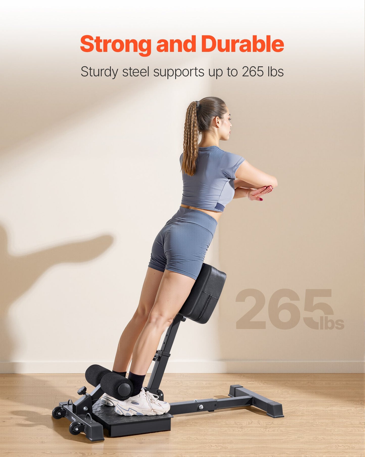 Sissy Squat Machine, Multifunktionell Djup Sissy Squat Bänk för Benmuskelträning, Enkel Uppställning &amp; Hopfällbar Core Midja &amp; Glute Träningsutrustning, Benträningsmaskin för Hemmagym, Svart