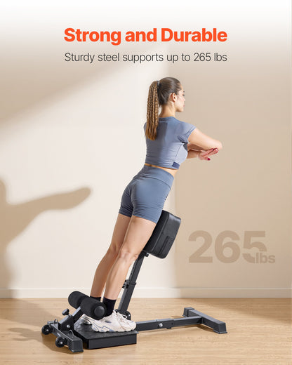 Sissy Squat Machine, Multifunktionell Djup Sissy Squat Bänk för Benmuskelträning, Enkel Uppställning &amp; Hopfällbar Core Midja &amp; Glute Träningsutrustning, Benträningsmaskin för Hemmagym, Svart