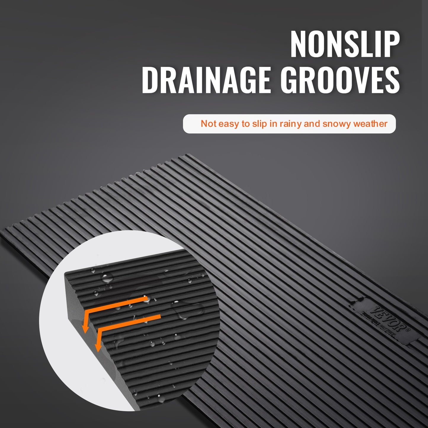 1.2" Rise Cuttable Threshold Ramp for Sweeping Robot, 35.4" Wide Natural Rubber Wheelchair Ramp, Non-Slip Solid Rubber Ramp with Double-Sided Tape for Doorways, Driveways, Bathroom, Smooth Tile