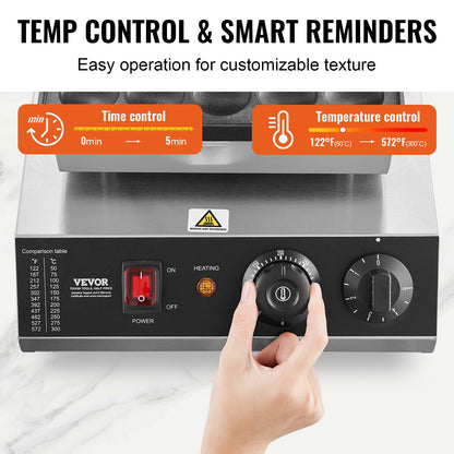 Mini holländsk pannkaksjärn, 25 st. Dorayaki-bagarmaskin med 43 mm diameter, 1700 W kommersiell elektrisk poffertjesgrill, non-stick rostfritt stål, temperatur- och tidskontroll, för hemmakök och restaurang