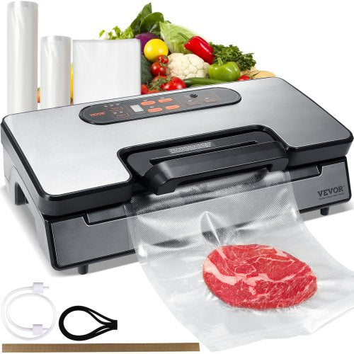 Vacuum Sealer Machine Food Preservation Storage Saver 90Kpa w/ Seal Bag
