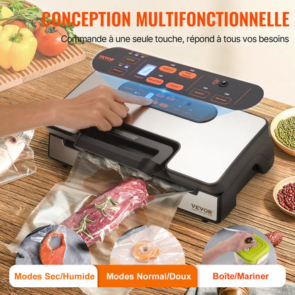 Vacuum Sealer Machine Food Preservation Storage Saver 90Kpa w/ Seal Bag