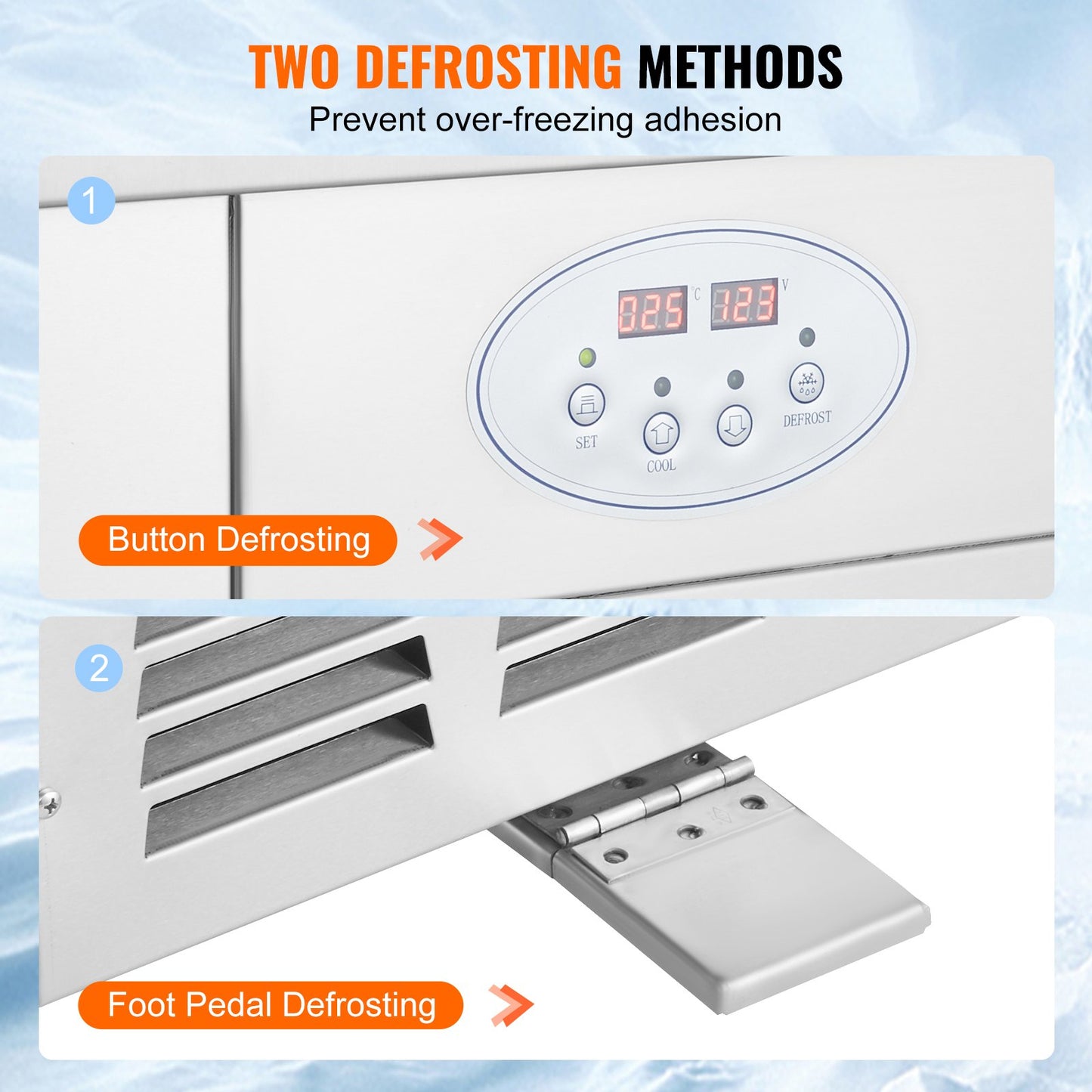 Fried Ice Cream Roll Machine, 2Pcs 13.8" x 13.8" Square Stir-Fried Ice Cream Pans, Stainless Steel Commercial Rolled Ice Cream Maker with Compressor and 4 Scrapers, for Ice Cream, Frozen Yogurt