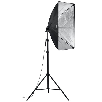Softboxbelysningskit 50x70 cm / 20x28 tum 45W 3000-6500K LED-lampor för fotografering