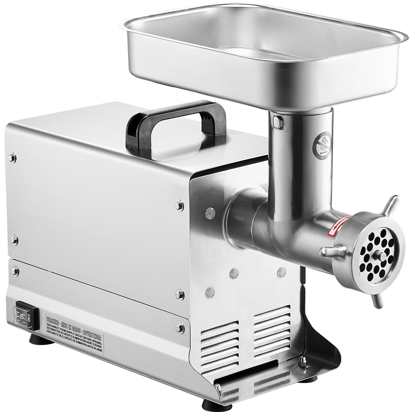 Meat Grinder, 21 Lbs/Min Capacity Electric Meat Grinders with Blade, Grinding Plate, Sausage Maker, Stainless Steel Commercial Meat Mincer for Kitchen Restaurant Butcher Store