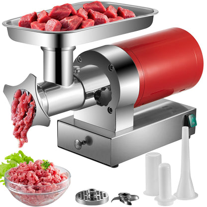 Electric Meat Grinder, 661 Lbs/Hour 1100 W Meat Grinder Machine, 1.5 HP Electric Meat Mincer with 2 Grinding Plates, Sausage Kit Set Meat Grinder Heavy Duty, Home Kitchen & Commercial Use