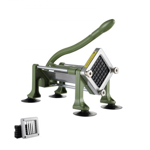 French Fry Cutter, Potato Slicer with 1/2-Inch Stainless Steel Blade, Manual Potato Cutter Chopper with Suction Cups, Great for Potato, French Fries, Cucumber, Vegetables, Carrot