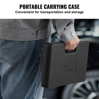 Tap and Die Set, 40-Piece Include Metric Size M3 to M12, Bearing Steel Taps and Dies, Essential Threading Tool for Cutting External Internal Threads, with Complete Accessories and Storage Case