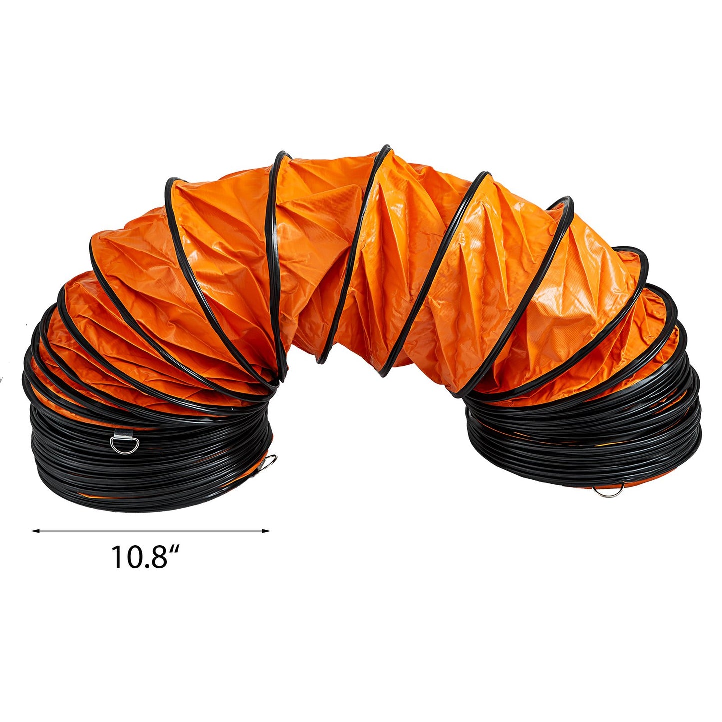 25FT PVC Flexible Duct,PVC Flexible Duct Hosing Industrial Portable Ventilator Extractor Hose Heavy Duty for 10 Inch Exhaust Fan