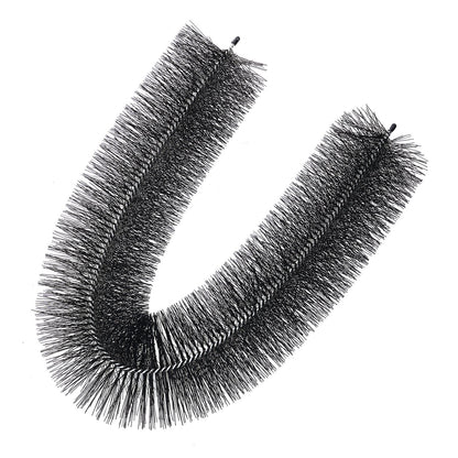 Rännborste, 24 meter total längd, 11,5 cm diameter, rännrengöringsverktyg, marknivå rännborste lövskydd för 13 cm hängrännor, enkelt att ta bort löv och skräp från taket, 27-pack