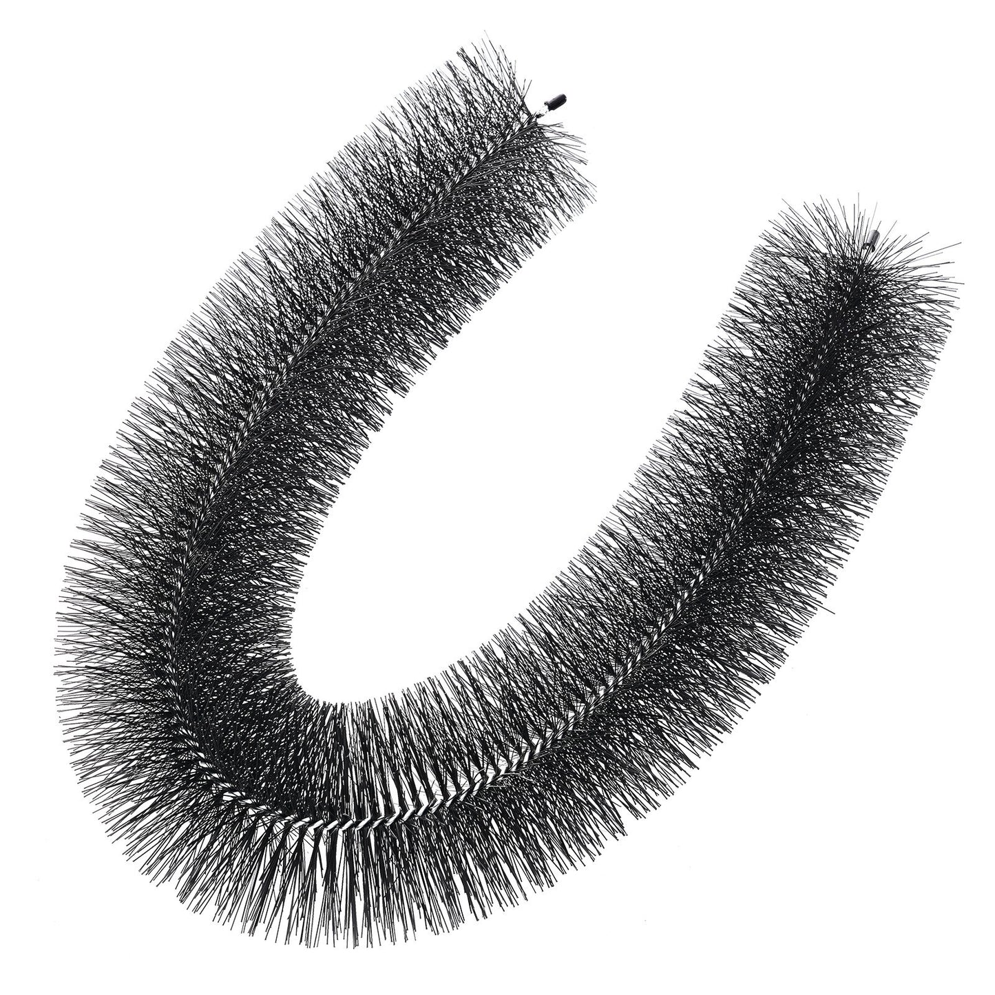 Rännborste, 60 fot total längd 5,25 tum diameter rännrengöringsverktyg, marknivå rännborste lövskydd för 5 tum hängrännor, enkelt att ta bort löv och skräp från taket, 20-pack