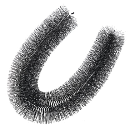 Rännborste, 60 fot total längd 5,25 tum diameter rännrengöringsverktyg, marknivå rännborste lövskydd för 5 tum hängrännor, enkelt att ta bort löv och skräp från taket, 20-pack