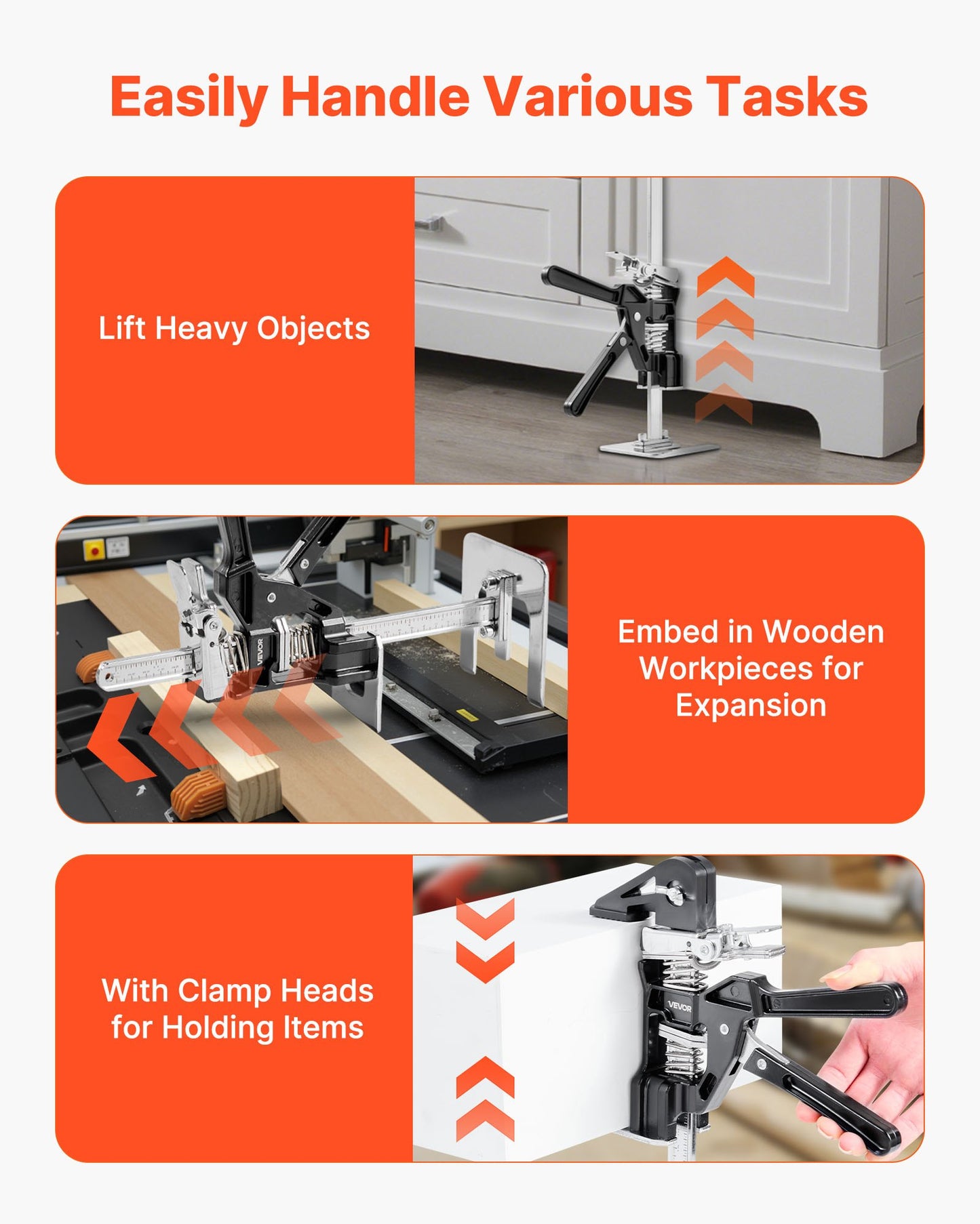Arbetsbesparande armdomkraft, 2 st 200 kg bärkapacitet, lyft upp till 165 mm, metallhandlyftverktyg med magnetisk vattenpass, 2 justeringslägen, för dörr, fönster, möbler, träbearbetning, svart