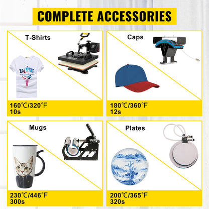 5 In1 Heat Press 38.1 x 38.1 cm Transfer Cap 134.6 cm Vinyl Cutter Plotter Cutting 3 Blades