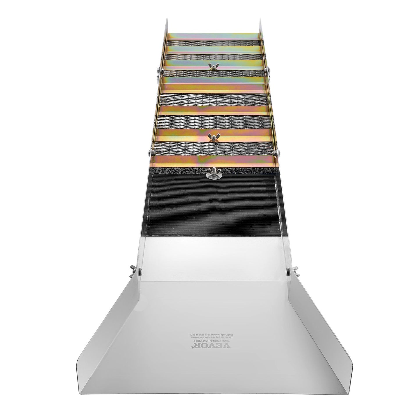 Guldvaskningssats med slusslåda, 127 cm aluminiumutrustning för guldbrytning, 23 delar guldprospekteringssats med guldskål, klassificeringsskärm, separeringsmagnet, ryggsäck med dragsko och tillbehör