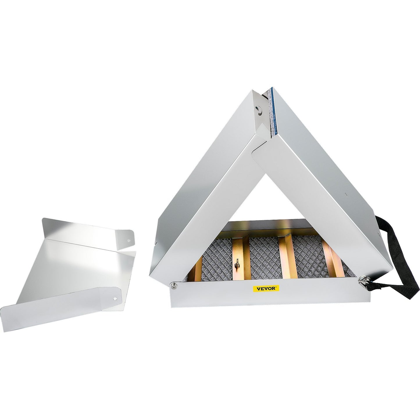 Hopfällbar slusslåda i aluminiumlegering, kompakta 50-tums slusslådor för guld, lättviktig slussutrustning för guld, bärbara slusslådor med gruvmossa, flod, bäck, guldvaskning, prospektering, muddring