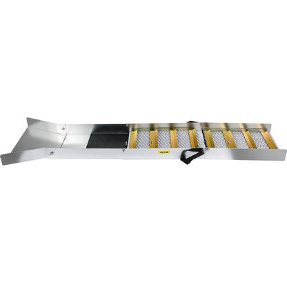 Hopfällbar slusslåda i aluminiumlegering, kompakta 50-tums slusslådor för guld, lättviktig slussutrustning för guld, bärbara slusslådor med gruvmossa, flod, bäck, guldvaskning, prospektering, muddring