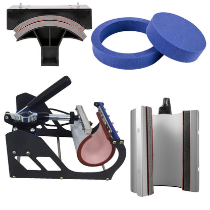 Värmepressmaskin 12 x 15 tum 6 i 1 värmepress 360° rotation svängbar värmepress 1000W sublimeringsmaskin 6 i 1 svart skjorttrycksmaskin dubbelrörsvärme för gör-det-själv-muggar kepsar t-shirts