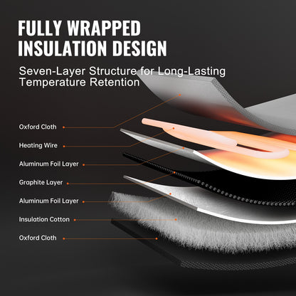 208.2 L Metal Drum Heater 1300W 0-63°C Adjustable w/ Independent Thermostat
