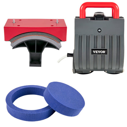 Heat Press Machine 38.1x38.1 cm 360° Rotation Swing Away Red Heat Press 5 In 1 Shirt Printing Machine 5 In 1 Heat Press 1000W Sublimation Machine Dual-Tube Heating for DIY Plates Cap Mugs