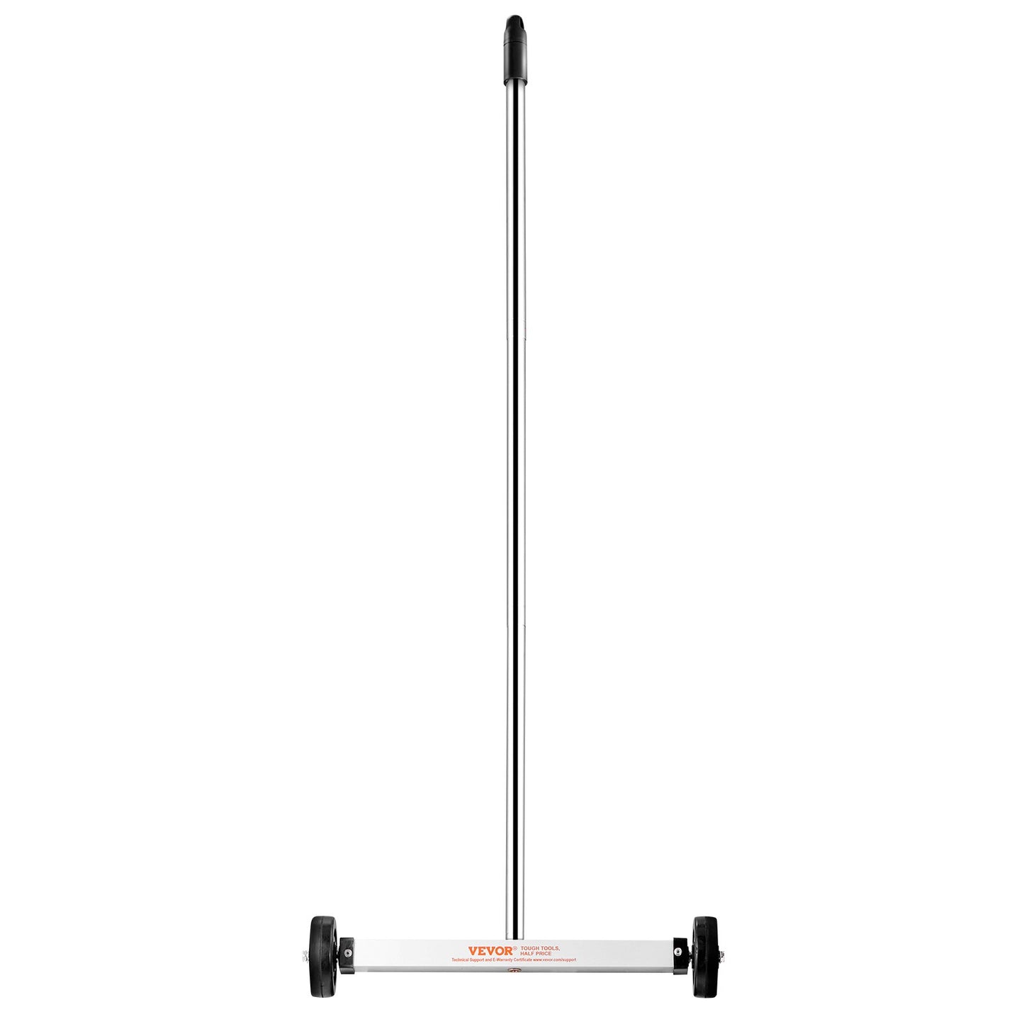 Magnetic Sweeper with Wheels, 15inch Mini Magnetic Sweeper, 8 lbs Capacity, Adjustable Handle, Lightweight Magnetic Pickup Sweeper to Pick Up Nails and Screws, Easy Cleanup of Workshop Garage