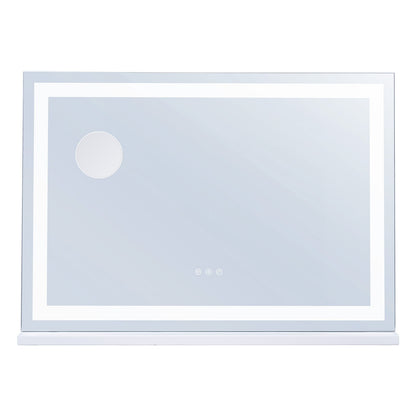 Lighted Makeup Mirror 3 Color Vanity w/ USB Desktop Wall-mount 80x55.1 cm