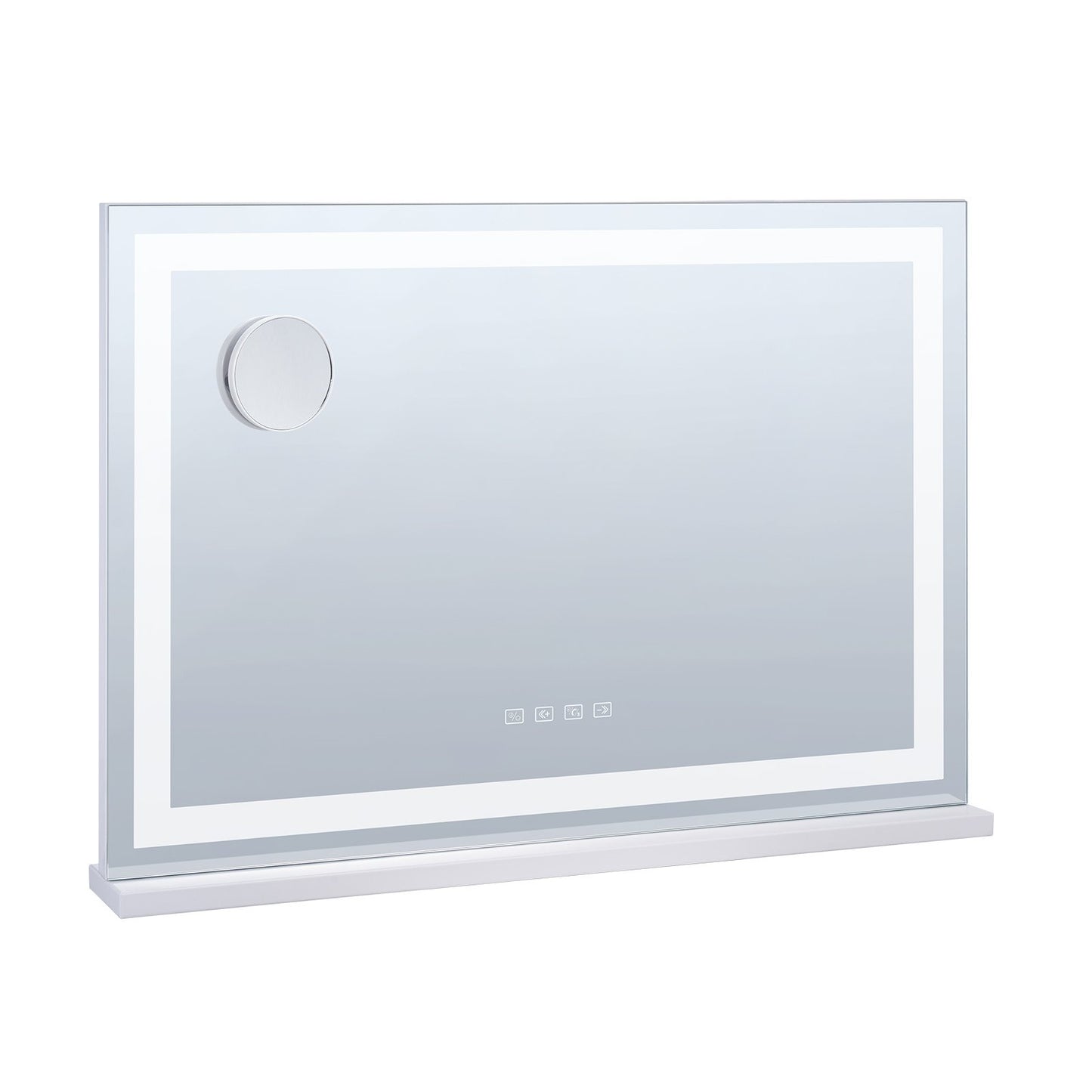 Lighted Makeup Mirror 3 Color w/ Bluetooth USB Desktop Wall-mount 55.1 cm