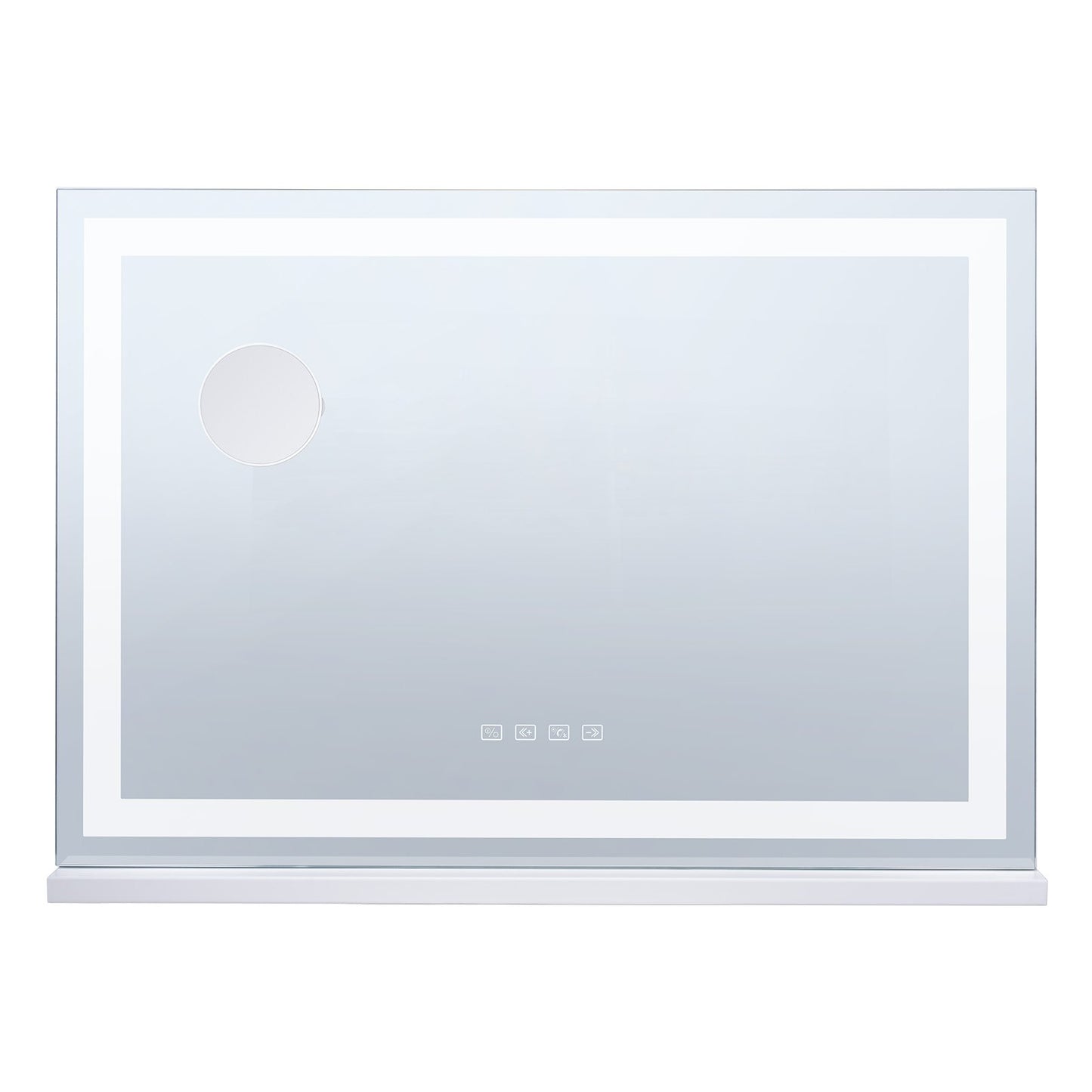 Lighted Makeup Mirror 3 Color w/ Bluetooth USB Desktop Wall-mount 55.1 cm