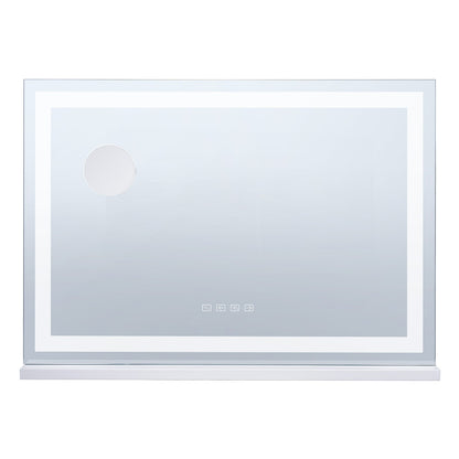 Lighted Makeup Mirror 3 Color w/ Bluetooth USB Desktop Wall-mount 55.1 cm