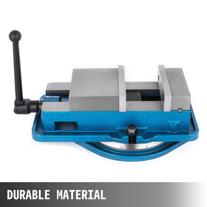 80MM Heavy Duty Milling Vise Bench Clamp Vise High Precision Clamping Vise 3 Inch Jaw Width with 360 Degree Swiveling Base CNC Vise