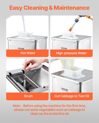 Meat Cutter Machine, 550W Meat Slicer, 350 lb/h Commercial Meat Cutting Machine, Stainless Steel, 3.5 mm Thickness, Electric Food Cutting Slicer for Home Kitchen, Restaurant, Supermarket