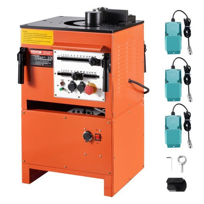 2-in-1 Electric Rebar Bender, 1700W Portable Hydraulic Rebar Bending Machine, 3 Bending Angle up to 1 Inch #8 (4-25mm) within 4 Seconds, High Power Steel Rebar Bender w/ Rich Accessory, RBC-25