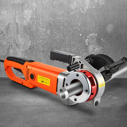 Electric Pipe Threader, 2300W Pipe Threading Machine, Heavy-Duty Hand-Held Power Drive Kit, 220V Pipe Threader Machine, Portable Pipe Threader with 6 Dies 1.27-5.1 cm