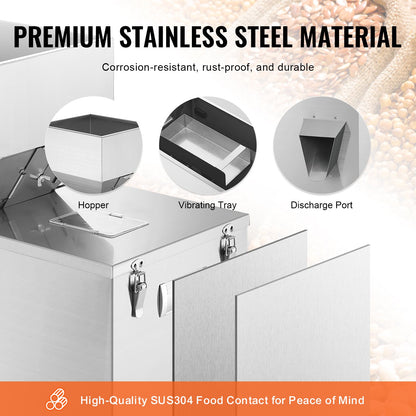 Powder Filling Machine, 0.022-1.1lbs/10-500g, Automatic Intelligent Particle Weighing Filling Machine, Bottle Bag Powder Filler Particle Dispenser for Tea Seeds Grains Powder Flour Beans Glitter