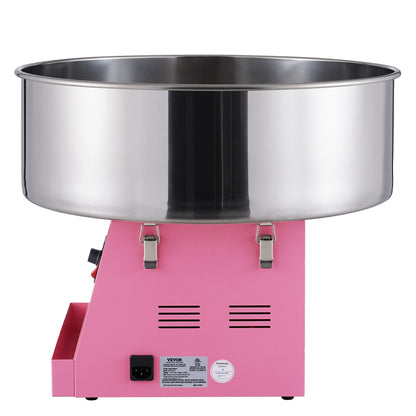 Electric Cotton Candy Machine, 1000W Candy Floss Maker, Commercial Cotton Candy Machine with Stainless Steel Bowl, and Sugar Scoop, Perfect for Home Kids Birthday, Family Party (Pink)