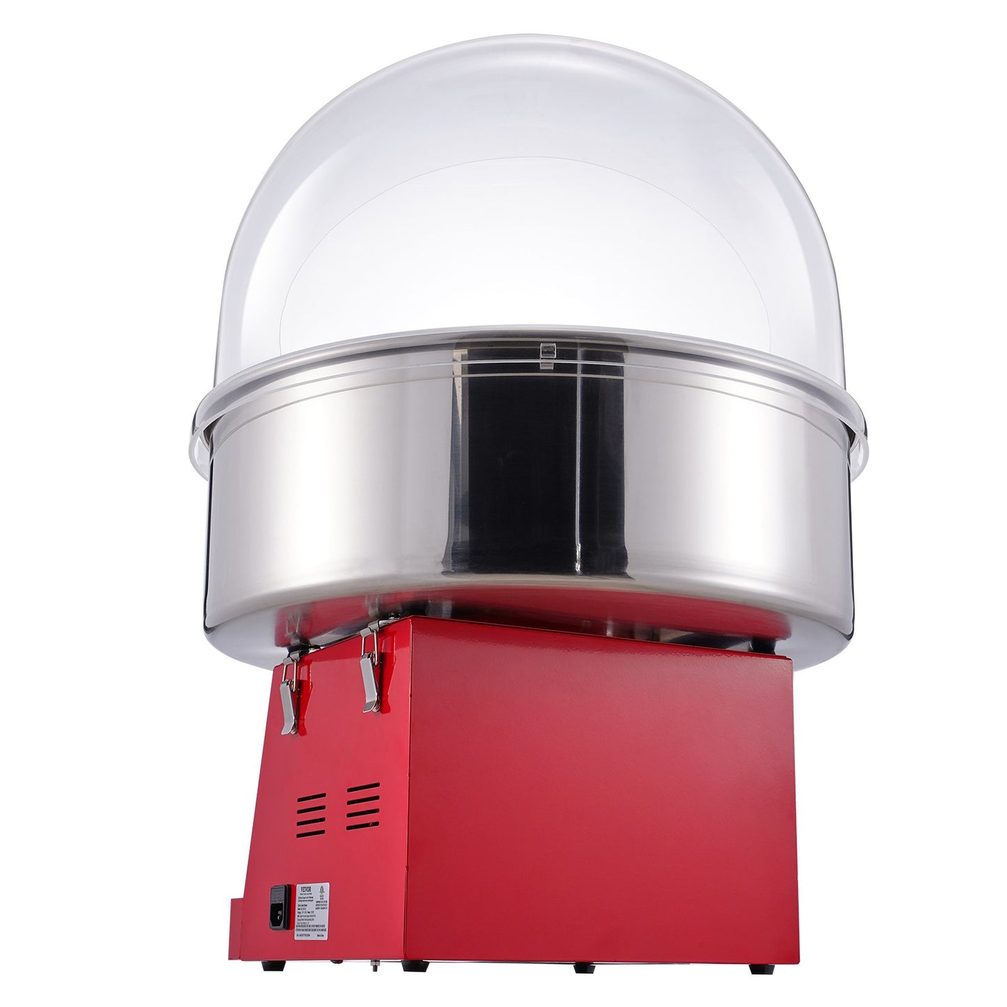 Electric Cotton Candy Machine, 1000W Candy Floss Maker, Commercial Cotton Candy Machine with Cover, Stainless Steel Bowl, and Sugar Scoop, Perfect for Home Kids Birthday, Family Party (Red)