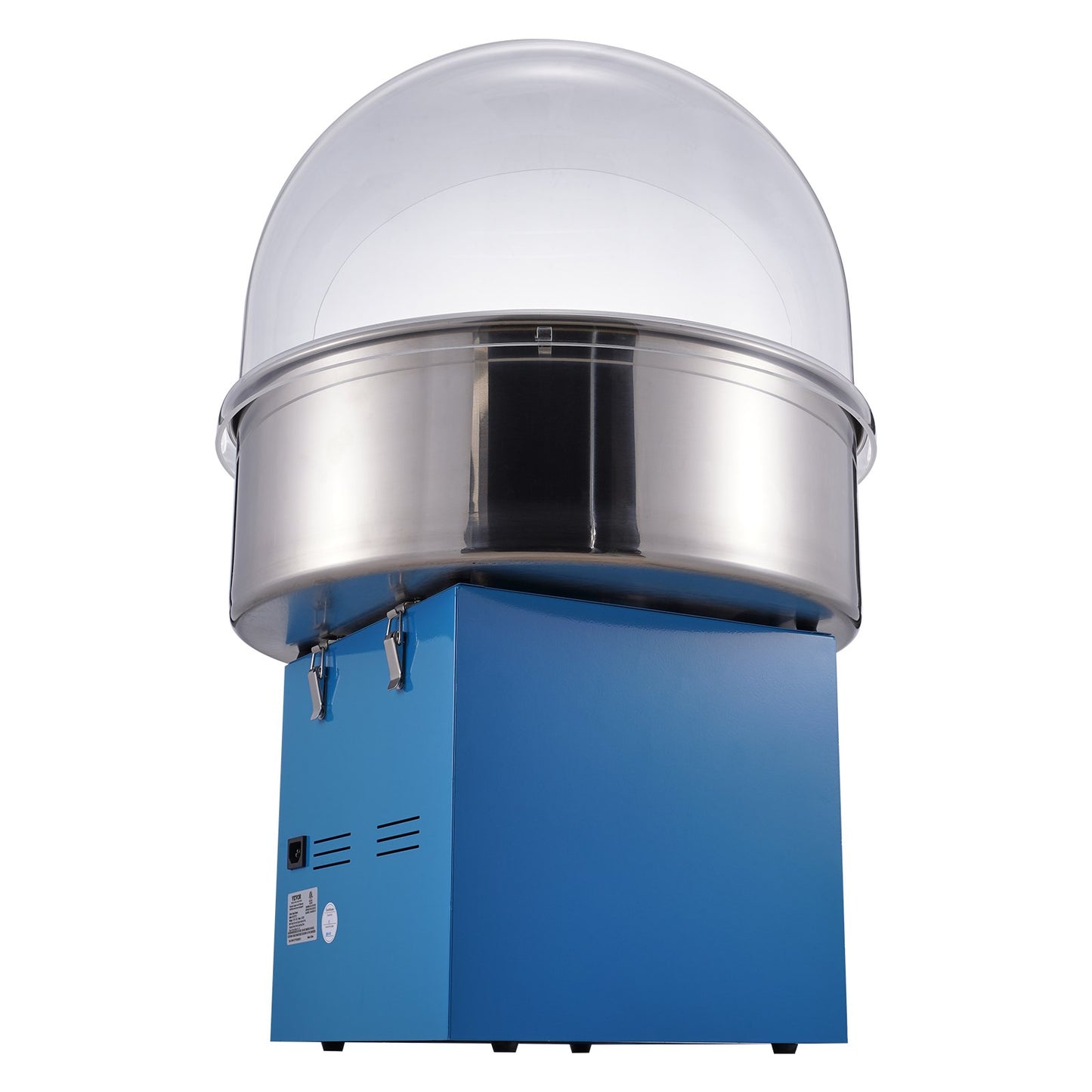 Electric Cotton Candy Machine, 1000W Candy Floss Maker, Commercial Cotton Candy Machine with Cover, Stainless Steel Bowl, Sugar Scoop, Drawer, Perfect for Home Kids Birthday, Family Party, Blue