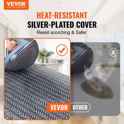 Tabletop Ironing Board 23.4 x 14.4, Small Iron Board with Heat Resistant Cover and 100% Cotton Cover, Mini Ironing Board with 7mm Thickened Needle Cotton Layer for Small Spaces, Travel Use